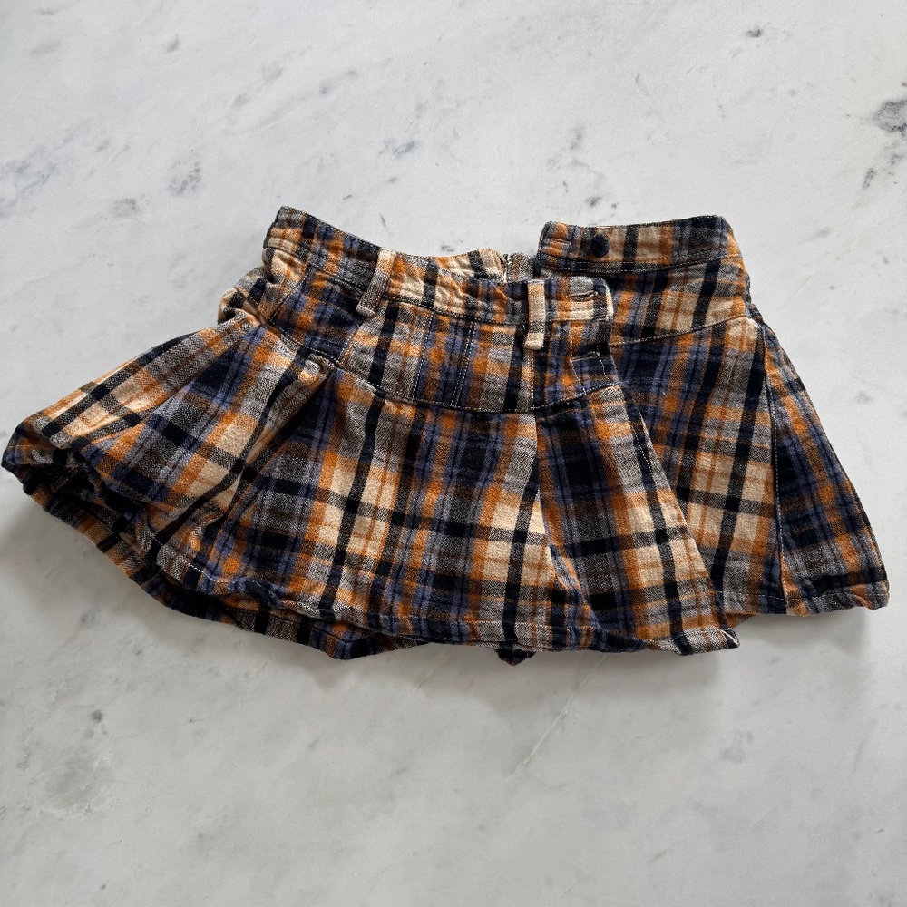 Free People Plaid Mini Skirt